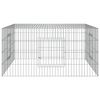 vidaXL Coelheira 110x110x55 cm ferro galvanizado