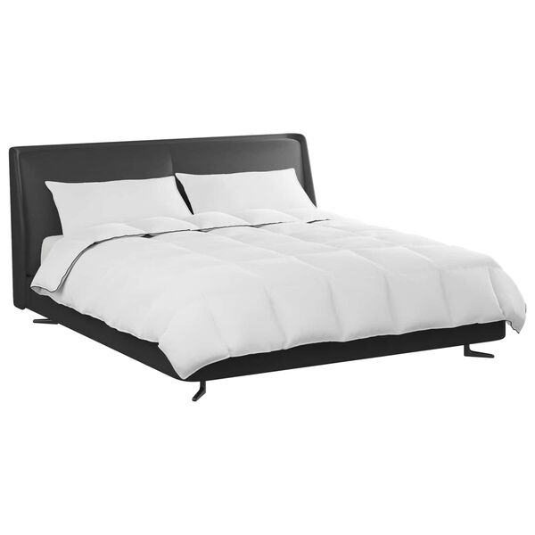 vidaXL Edredom de Inverno com travesseiro 3 pcs Branco Pena de ganso