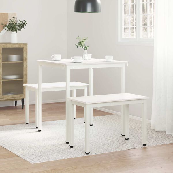 vidaXL Mesa de jantar Branco 70 x 70 x 75 cm