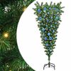 vidaXL &Aacute;rvore de Natal Artificial Pr&eacute;-iluminada Invertida com Conjunto de Bolas
