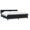 vidaXL Cama com molas/colch&otilde;es 180x210 cm veludo preto