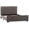 vidaXL Estrutura de cama 120x200 cm tecido cinzento