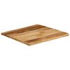 vidaXL Tampo de mesa c/ borda viva 60x60x2,5cm mangueira áspera maciça