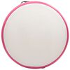 vidaXL Tapete de ginástica insuflável com bomba 100x100x10 cm PVC rosa