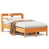 vidaXL Cama sem colch&atilde;o 120x200 cm madeira pinho maci&ccedil;a castanho-mel