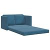 vidaXL Sof&aacute;-cama sem p&eacute;s 122x204x55 cm veludo azul