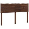 vidaXL Cabeceira com rebordo natural ROSTOCK Marrom Escuro 160 cm