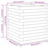 vidaXL Vaso/floreira de jardim 40x40x46 cm madeira de pinho maci&ccedil;a
