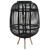 vidaXL Suporte para vela independente em bambu preto