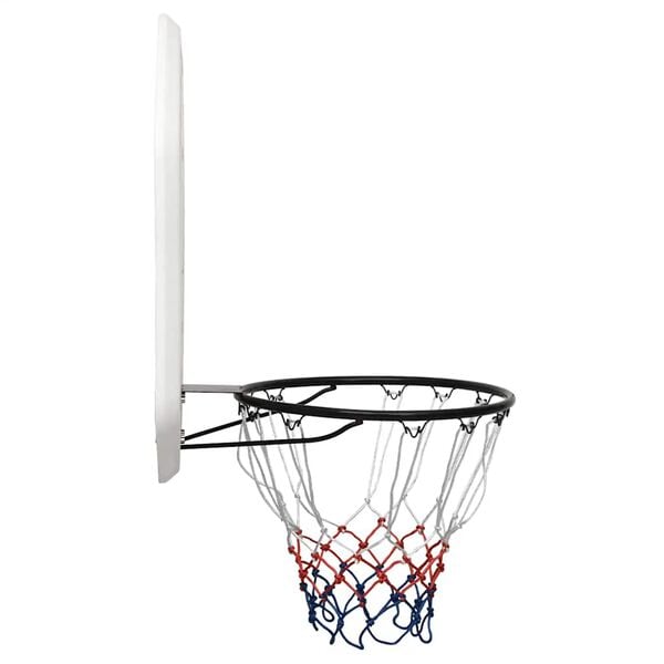vidaXL Tabela de basquetebol 109x71x3 cm polietileno branco