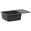 vidaXL Lava-loi&ccedil;a de cozinha de uma cuba Granito 78 x 50 x 31 cm