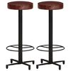 vidaXL Bancos de bar 2 pcs 76 cm couro genu&iacute;no