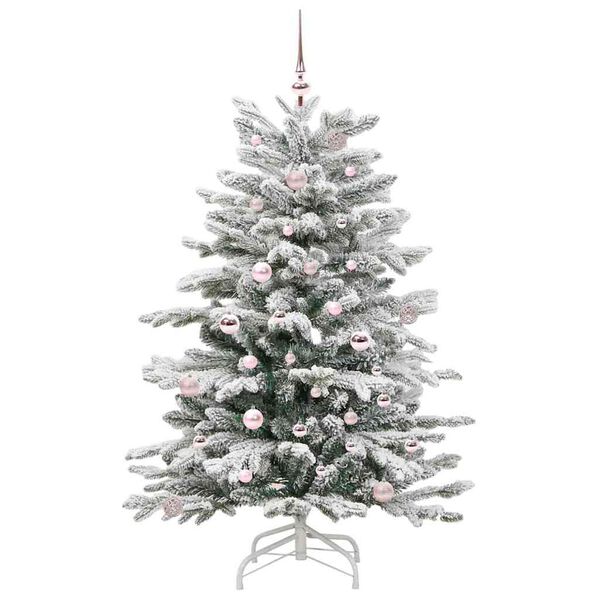 vidaXL &Aacute;rvore de Natal Articulada Artificial Branco 150 cm PE e PVC