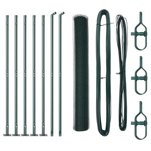 vidaXL Poste de Cerca Verde