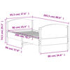 vidaXL Cama sem colch&atilde;o 90x200 cm pinho maci&ccedil;o castanho-mel