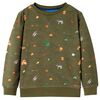 vidaXL Sweatshirt para crian&ccedil;a cor caqui 92