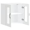 vidaXL Arm&aacute;rio de parede de cozinha porta vidro Kalmar branca