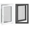 vidaXL Janela de por&atilde;o RISOR 60 x 90 cm PVC e Vidro Antracite