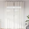 vidaXL Cortinas de voile com ilhós 2 pcs branco