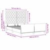 vidaXL Cama Box com cabeceira Cinzento-claro 140 x 190 cm Veludo