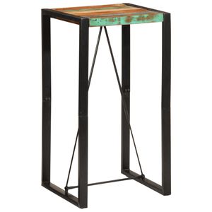 vidaXL Mesa de bar 60x55x110 cm madeira recuperada maci&ccedil;a