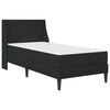 vidaXL Estrutura de cama com colch&atilde;o Preto 80 x 200 cm Veludo