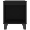 vidaXL Mesas de cabeceira 2pcs 40x35x50 cm derivados de madeira preto