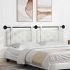 vidaXL Cabeceira Suspensa Branco 190 x 55 x 5 cm Couro Sint&eacute;tico