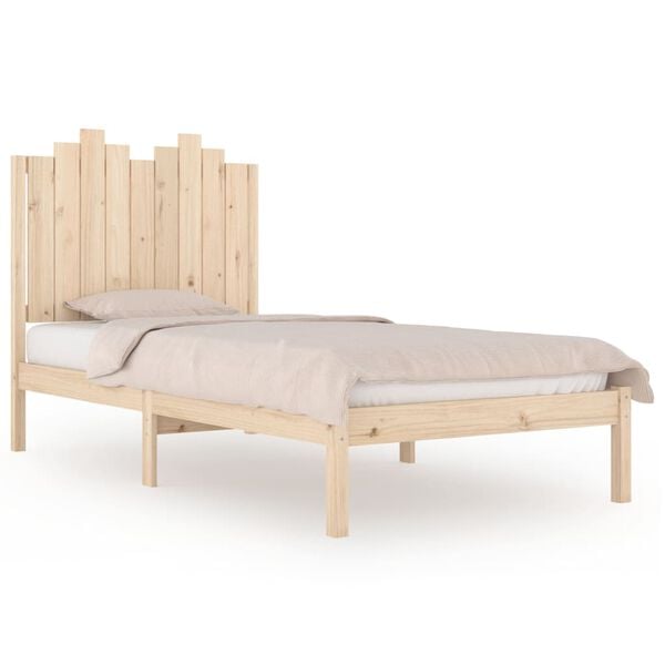 vidaXL Estrutura de cama 100x200 cm pinho maci&ccedil;o