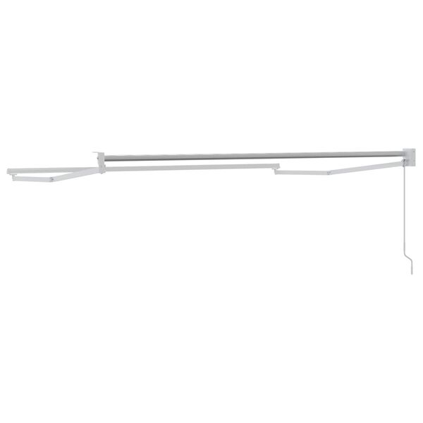 vidaXL Estrutura de toldo retr&aacute;til manual Branco 2,5 x 2 m Alum&iacute;nio