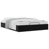 vidaXL Estrutura de Cama Ottoman Preto 153 x 203 cm Veludo