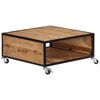 vidaXL Mesa de centro 70x70x32 cm madeira de ac&aacute;cia maci&ccedil;a