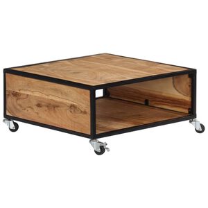 vidaXL Mesa de centro 70x70x32 cm madeira de ac&aacute;cia maci&ccedil;a
