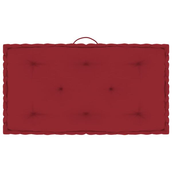 vidaXL Almofad&otilde;es p/ sof&aacute; de paletes 3 pcs algod&atilde;o bord&ocirc;