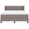 vidaXL Cama Box Cinzento-acastanhado 200 x 160 cm Poli&eacute;ster