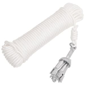 vidaXL &Acirc;ncora dobr&aacute;vel corda 0,7 kg ferro fundido galvanizado a quente