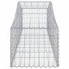 vidaXL Cestos gabi&atilde;o arqueados 5 pcs 200x50x40/60 cm ferro galvanizado