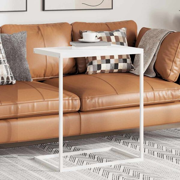 vidaXL Mesa de centro 55x35x66 cm derivados de madeira branco