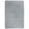 vidaXL Tapete shaggy de pelo alto NAVARRA 120x170 cm cinzento-claro
