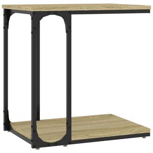 vidaXL Mesa de apoio 50x35x52 cm derivados de madeira carvalho sonoma