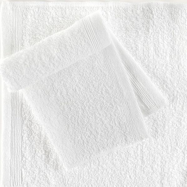 vidaXL Toalhas de h&oacute;spedes 50 pcs algod&atilde;o 350 g 30x30 cm branco