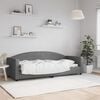 vidaXL Sof&aacute;-cama 80x200 cm tecido cinzento-escuro