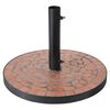 ProGarden Base p/ guarda-sol design Terra Mosaic preto e laranja