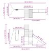 vidaXL Conjunto de brincar para exterior madeira de pinho impregnada