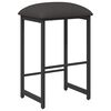 vidaXL Banco de bar Cinzento-Escuro 40 x 32 x 74 cm