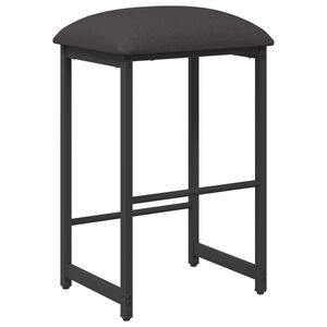 vidaXL Banco de bar Cinzento-Escuro 40 x 32 x 74 cm