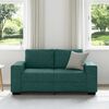 vidaXL Sof&aacute; de 2 lugares 160x77x82 cm tecido verde-escuro