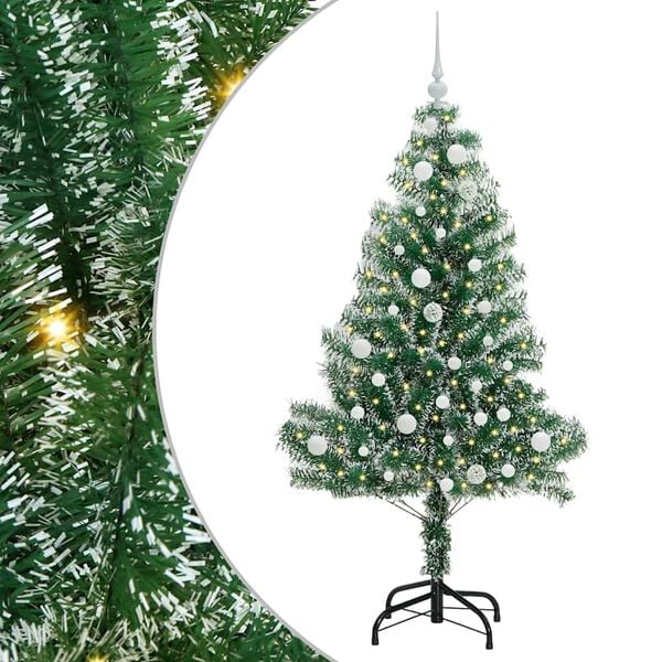 vidaXL &Aacute;rvore de Natal Artificial Coberta de Neve com Luzes de LED