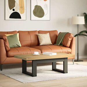 vidaXL Mesa de centro NOAIN pernas em forma de U 120x60x40 cm