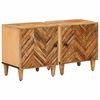 vidaXL Mesa-de-cabeceira 2 unid. Castanho 40 x 33,5 x 46 cm